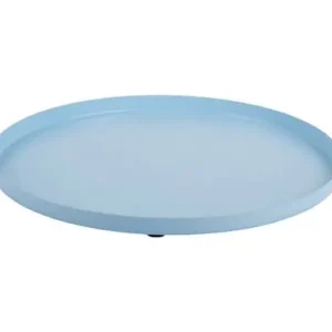 Gratis Verzending Pt Dienblad Servir Round - Small - Decoratieve Schaal - Zacht Blauw - Ø30x1,5cm
