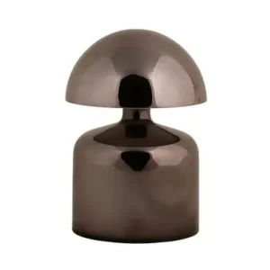 Leitmotiv Tafellamp Impetu LED - Oplaadbaar - Plated - Glanzend Gun Metal - 10x10x15cm Op = Op
