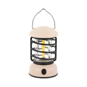 Wereldwijde Verzending Leitmotiv Tafellamp Camping Lantern LED - Oplaadbaar - Gebroken Wit - 8,5x8,5x15cm