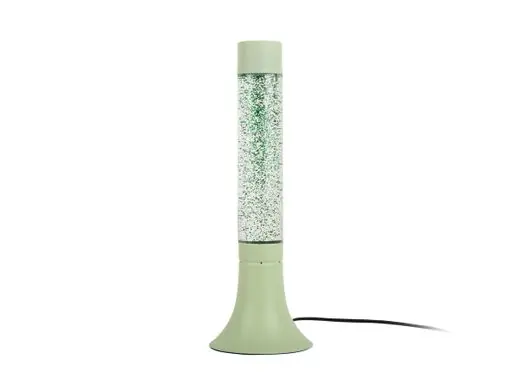 Flitsaanbieding Leitmotiv Tafellamp Astro Glitter - Glitterlamp - Zacht Groen - 13x13x37,5cm