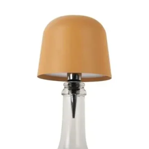 Leitmotiv Ledlamp Cone Hat LED - Oplaadbaar - Voor Op Een Fles - Oker Geel - 10x10x13cm Superprijs