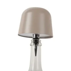 Leitmotiv Ledlamp Cone Hat LED - Oplaadbaar - Voor Op Een Fles - Warm Grijs - 10x10x13cm Laatste Versie