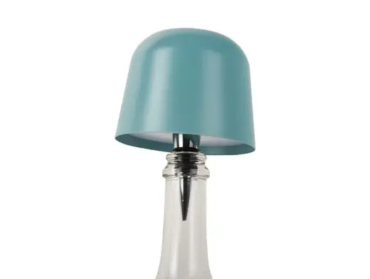 Leitmotiv Ledlamp Cone Hat LED - Oplaadbaar - Voor Op Een Fles - Blauw - 10x10x13cm Gecertificeerd
