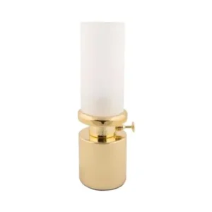 Leitmotiv Tafellamp Camp - LED - Oplaadbaar - Glimmend Goud - 9x7,8x29,5cm Gereduceerde Prijs