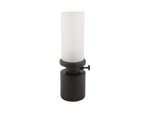 Nieuwe Collectie Leitmotiv Tafellamp Camp - LED - Oplaadbaar - Zwart - 9x7,8x29,5cm