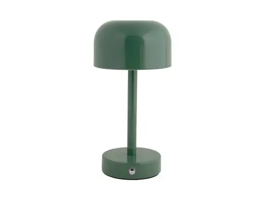 Leitmotiv Tafellamp James - LED - Oplaadbaar - Glimmend Jungle Groen - 12,5x12,5x24,5cm Garantie Inbegrepen