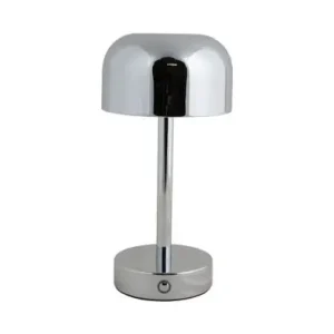 Leitmotiv Tafellamp James - LED - Oplaadbaar - Chroom - 12,5x12,5x24,5cm Korting