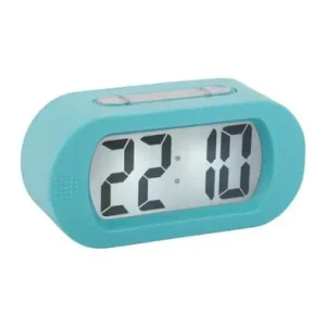Populair Karlsson Wekker Gummy - Helder Turquoise Blauw - 14x5x7cm