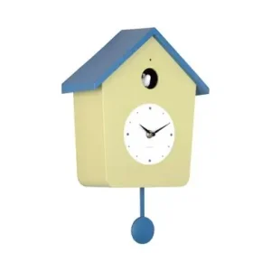 Beste Prijs Karlsson Koekoeksklok Cuckoo Light - Met Koekoeksgeluid - Tea Groen - Blauw - 23x10,5x26,4cm