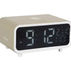 Alleen Vandaag Karlsson Wekker Chunky LED - Met Telefoonoplader - Tea Groen - 17x11x8,6cm