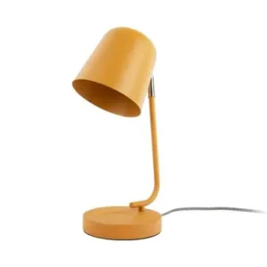 Gratis Retour Leitmotiv Tafellamp Encantar - Mat Oker Geel - 15x15x38,5cm