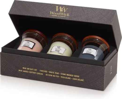 Woodwick Geurkaars Gift Set - Set Van 3 - Mini - Floral - 7x7x8cm Bestel Nu