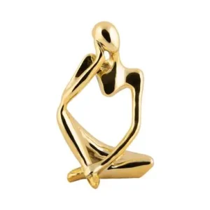 Pt Beeld Imagine - Figuur 1 - Polyresin - Verguld - Goud - 10x12,5x23,5cm Nieuw