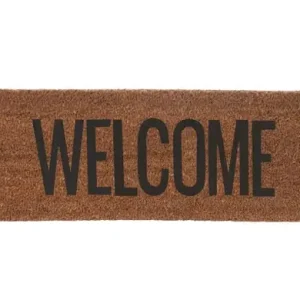 Nieuwe Collectie Pt Deurmat Pt - Welcome - Welkom - Zwart - Bruin - 75x25x1,5cm