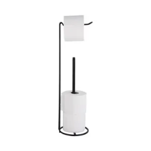 Superprijs Pt Toiletrolhouder Wired - Metaal - Zwart - 15x15x43,5cm