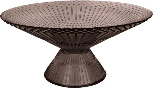 Budget Pt Schaal Prance - Glas - Medium - Chocolade Bruin - Ø25x12cm