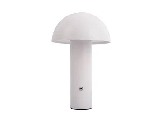 Leitmotiv Tafellamp Fuego - LED - Oplaadbaar - Mat Wit - 15x15x24,5cm Finale Uitverkoop