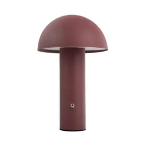 Leitmotiv Tafellamp Fuego - LED - Oplaadbaar - Mat Oker Rood - 15x15x24,5cm Rechtstreeks Van De Fabrikant