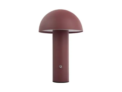 Leitmotiv Tafellamp Fuego - LED - Oplaadbaar - Mat Oker Rood - 15x15x24,5cm Rechtstreeks Van De Fabrikant