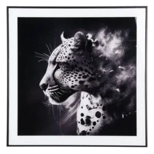 Pt Fotolijst Photo Art - Luipaard - Zwart Wit - 50x50x2cm Shop Nu