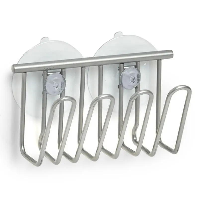 Zeller Spons houder metaal met zuignappen - 11,5 x 6 cm - Keuken - Douche- en badrekjes Gratis Verzending