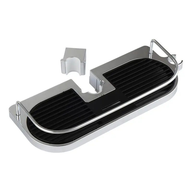 Garantie Inbegrepen 4bathroomz® Doucheplank Universeel voor Douchestang - Zwart met Chroom