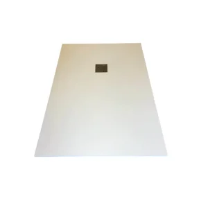 Uitverkoop Composiet Douchebak Solid ECO 91x140cm Granito Wit RAL9003