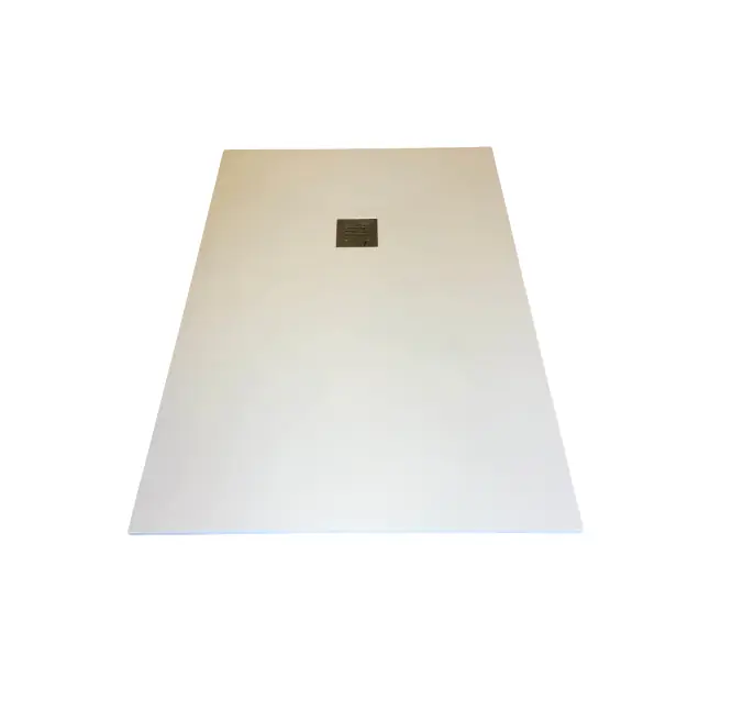 Uitverkoop Composiet Douchebak Solid ECO 91x140cm Granito Wit RAL9003
