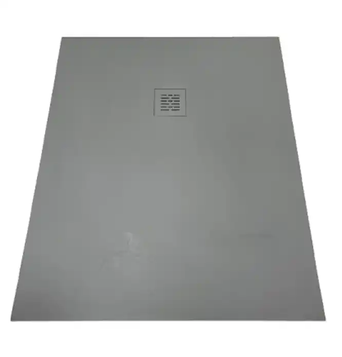 Snelle Levering Composiet douchebak Solid 98x139.5 Granito Betongrijs Ral7004