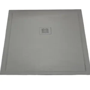 Beste Prijs Composiet douchebak met rand Stone Eco 90x90 Leisteen Betongrijs Ral7004