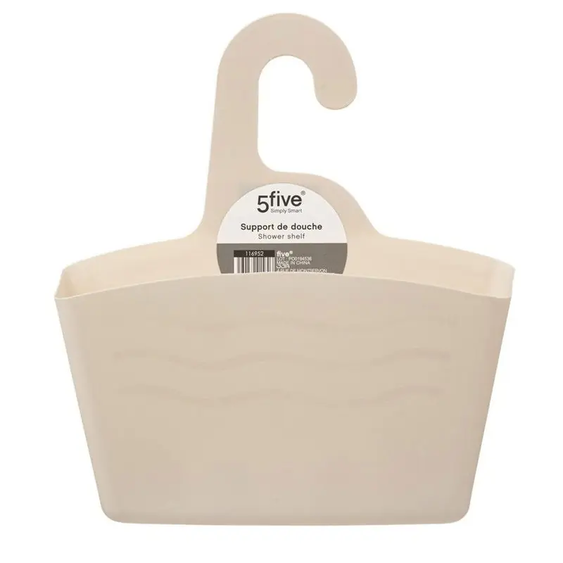 5Five Badkamer flessenhouder/shampoo houder - beige - Douche- en badrekjes Topkwaliteit