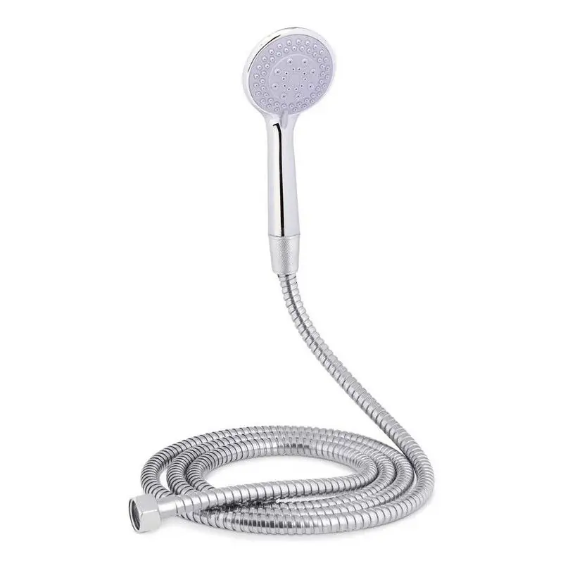 Merkproduct Berilo doucheslang en douchekop met 3 standen - 200 cm - universele aansluiting - zilver - Doucheslangen