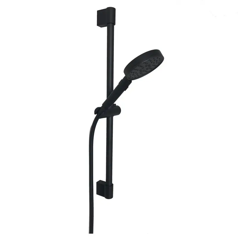 Op = Op Doucheset Nero mat zwart - Handdouche ? 12 cm - Glijstang 68 cm - Doucheslang 150 cm