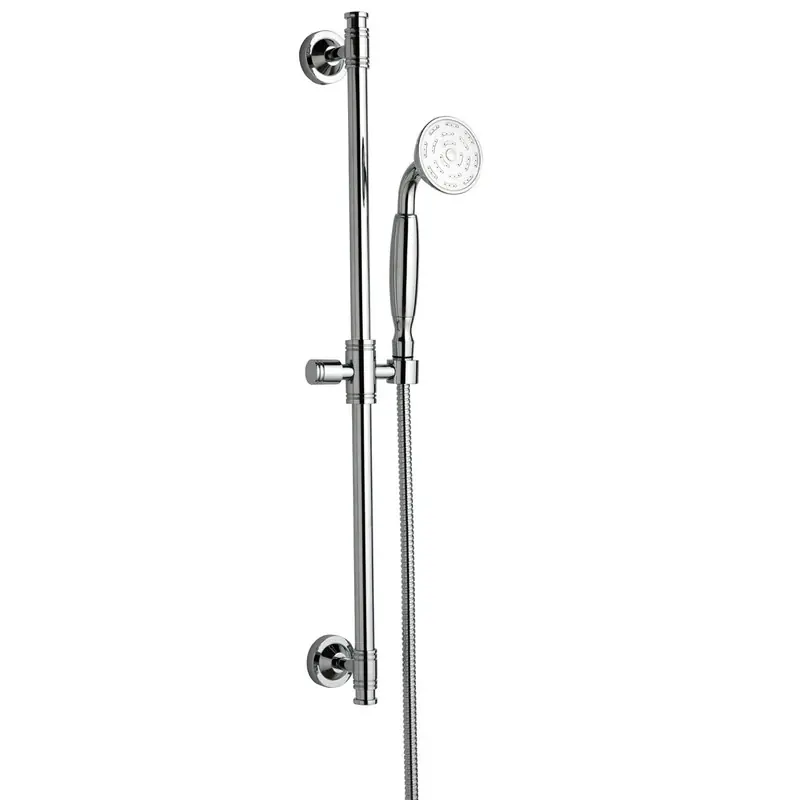 Superprijs Nostalgische doucheset Columbia chroom met handdouche, glijstang 69cm en doucheslang 170cm