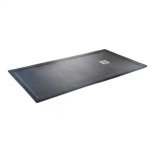 Trendy Composiet Douchebak met Rand Stone ECO 90x170cm Granito Antraciet Ral7024