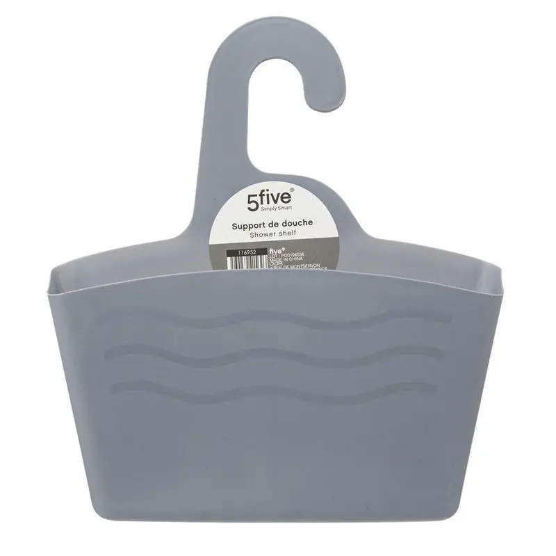 5Five Badkamer flessenhouder/shampoo houder - grijs - Douche- en badrekjes Meest Verkocht