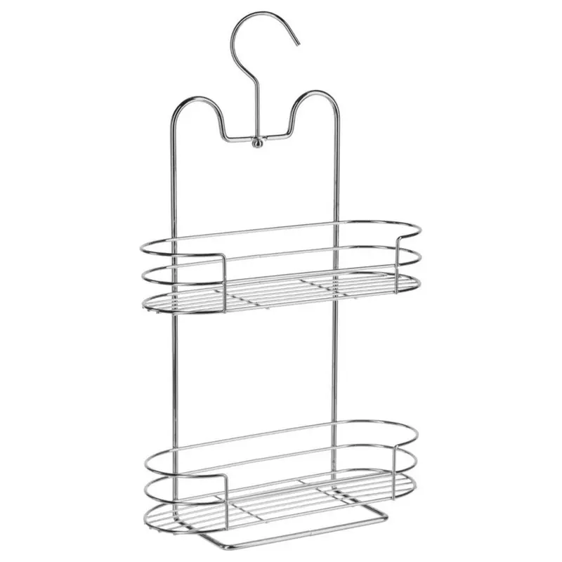 Handgemaakt 5Five Doucherekje - 2-laags - met haak - 25 x 9 x 39 cm - metaal - Douche- en badrekjes