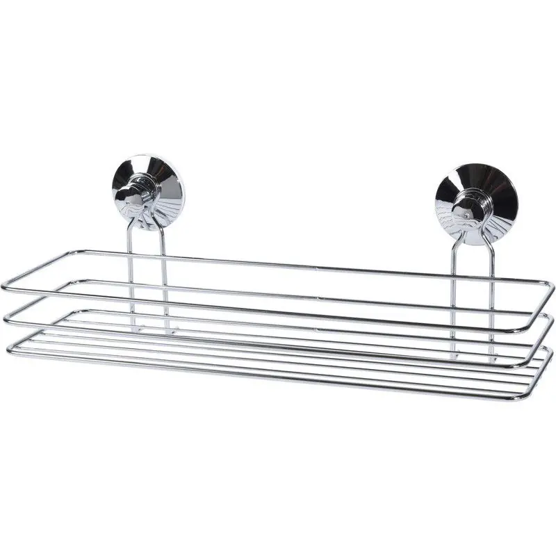 Uitverkoop Doucherekje - zilver - 35 cm - badkamerrekje - met zuignappen - houder - Douche- en badrekjes