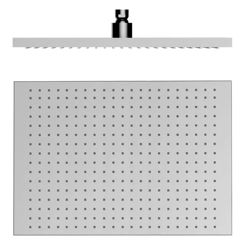 Populair Hoofddouche Hokei 36x24cm chroom