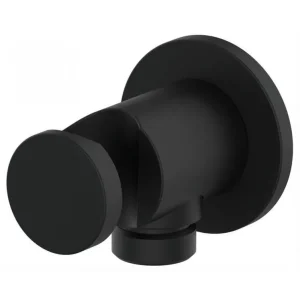 Plaats Bestelling Muuraansluiting voor doucheslang mat zwart met handdouche houder