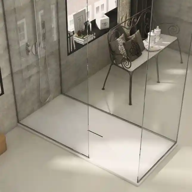 Solid Surface douchebak Hydra Eco 90x120cm egaal wit Merkproduct