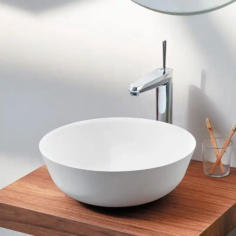 Must-Have Waskom opbouw Bowl composiet ?41cm wit mat