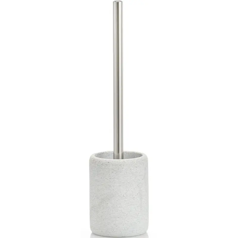 Zeller Wc/toiletborstel - met grijze houder - H36 cm - Badkamer/toilet - Toiletborstels Must-Have
