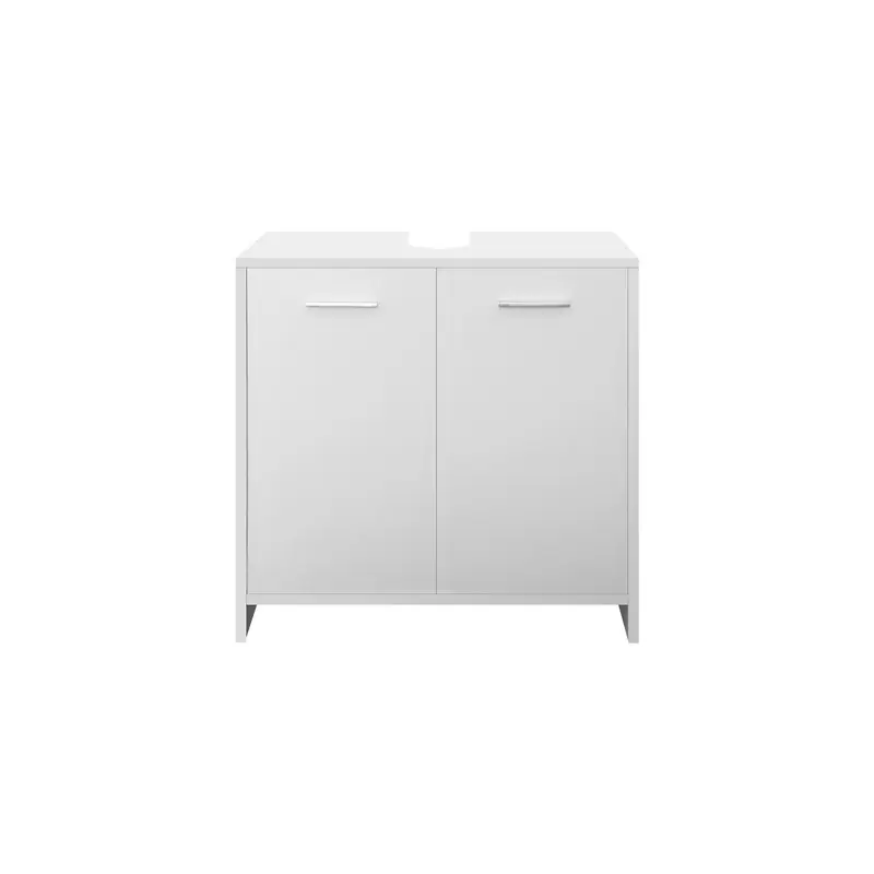 Superprijs Wastafelonderkast wit 58x60x33 cm gemaakt van MDF ML-Design