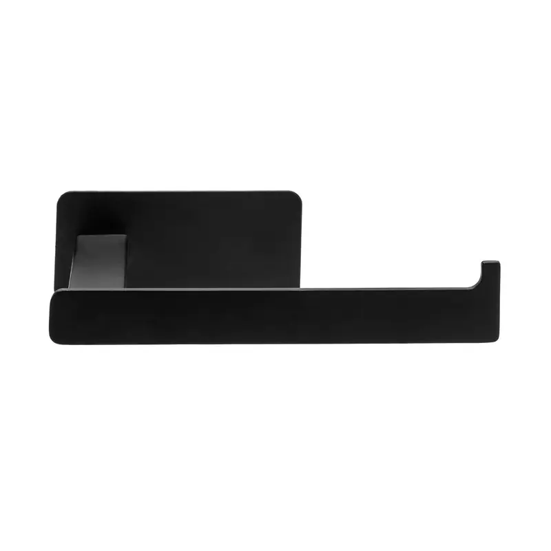 XIVADA WC rolhouder Nova - Zelfklevend - RVS - Plakstrip - Zwart Nieuw Model