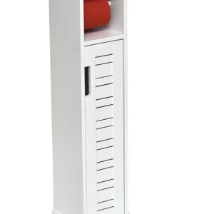 Finale Uitverkoop Toiletrolhouder Miami met reserverolhouder - 18x18x75 cm - Wit