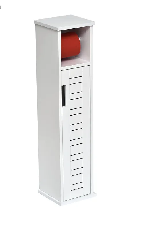 Finale Uitverkoop Toiletrolhouder Miami met reserverolhouder - 18x18x75 cm - Wit
