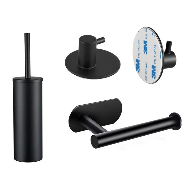 XIVADA Toilet set - Toiletborstel - Wc rolhouder - Handdoekhaken Garantie Inbegrepen