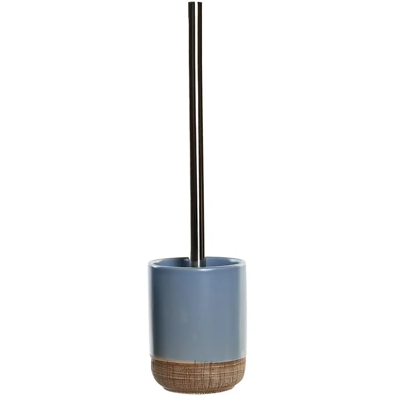 Toiletborstel met houder polystone korenblauw 35 cm - Toiletborstels Must-Have