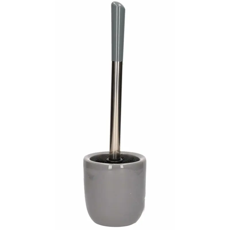 Koop Vandaag Toiletborstel - met houder - grijs - dolomiet - RVS - 39 cm - Toiletborstels